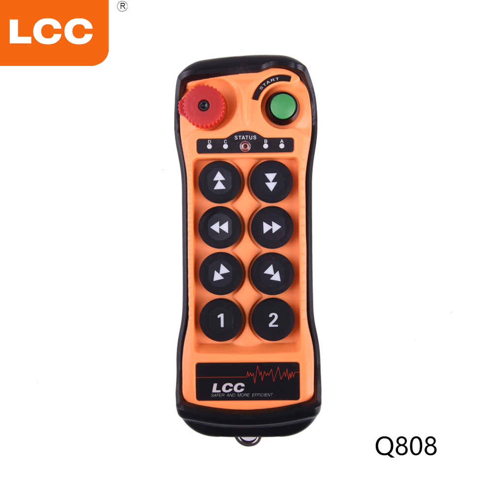 Q808 8 按钮按钮双速工业无线电遥控起重机